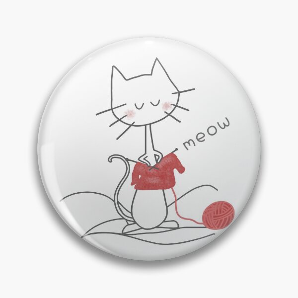 Item preview,  Cat knitting designed and sold by LotusCreations.