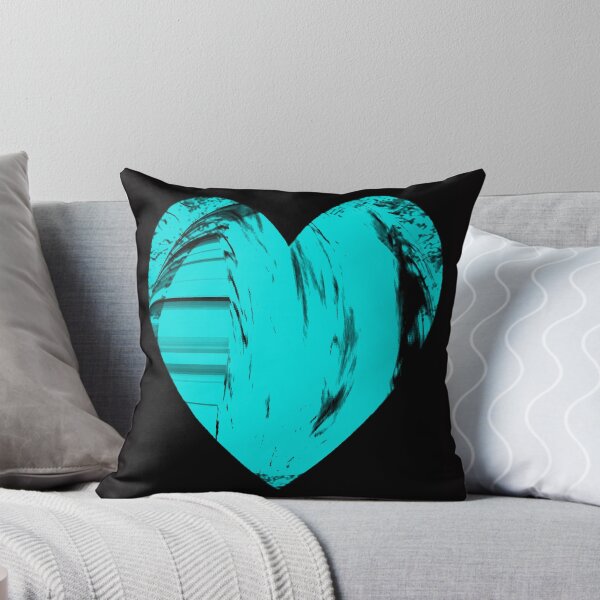 Item preview, Heart in Aqua & Black by Iritof designed and sold by iritof.