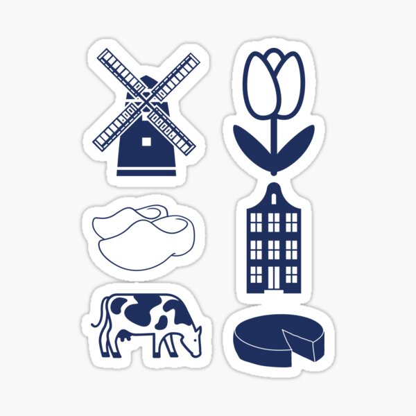 Holland delft blue 2 Sticker