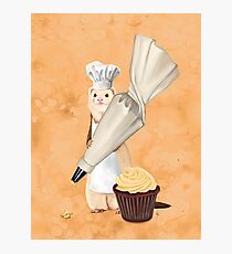 Ferret and Frosting Photographic Print
