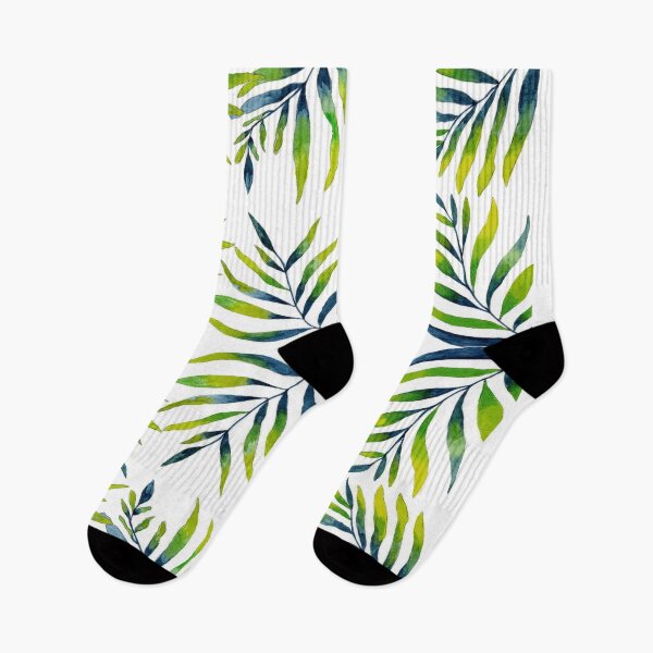 Item preview, Kaleidoscope of Blue, Yellow and Green Fern Leaves in Watercolour designed and sold by Julie Pickering.