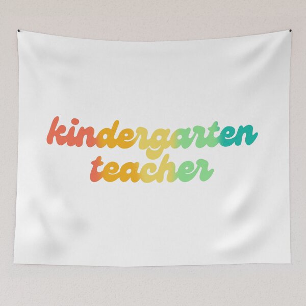 Item preview, Rainbow Kindergarten Teacher Sticker  designed and sold by WildeandCo.