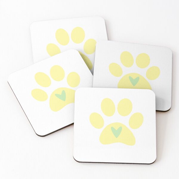 Item preview, Yellow Dog Paw Print designed and sold by tstarch.