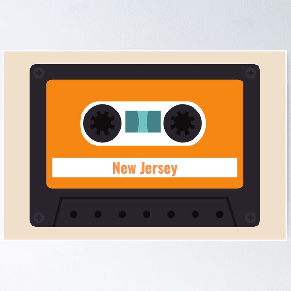 Item preview, New Jersey - Retro Cassete designed and sold by CityCollection.