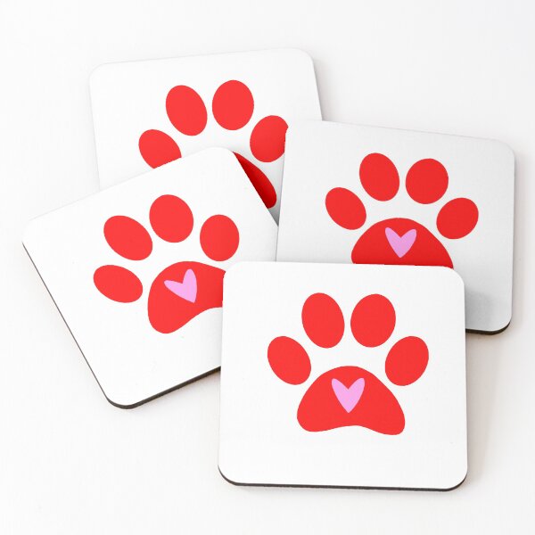 Item preview, Red Dog Paw Print designed and sold by tstarch.
