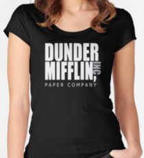 Dunder Mifflin Paper Company - The Office Women's Fitted Scoop T-Shirt