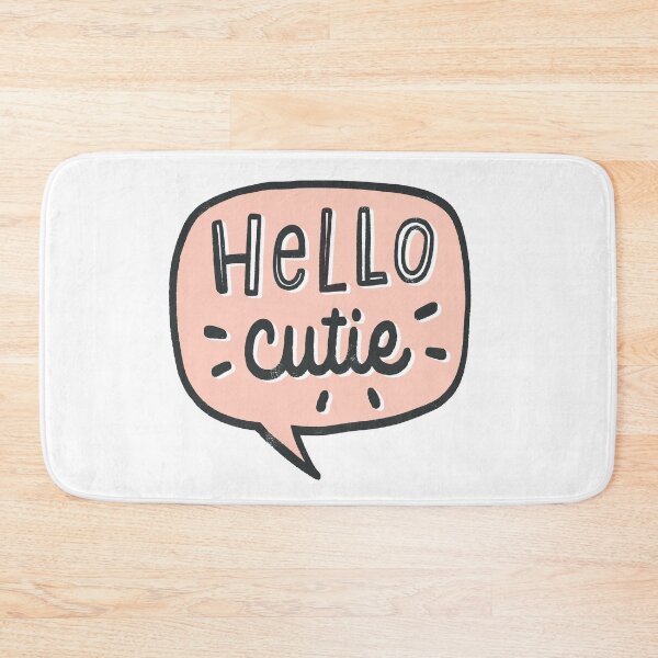 Item preview, Cute "Hello Cutie" hand lettering designed and sold by gamboling.