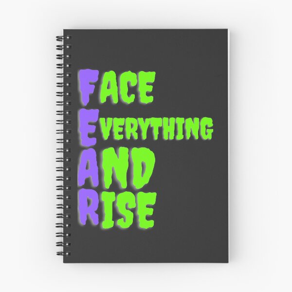 Item preview, Fear slogan - Face Everything and Rise designed and sold by Twinkleb17.