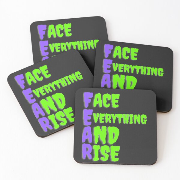 Item preview, Fear slogan - Face Everything and Rise designed and sold by Twinkleb17.