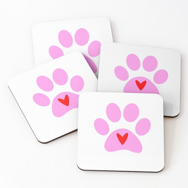 Item preview, Dark Pink Dog Paw Print designed and sold by tstarch.