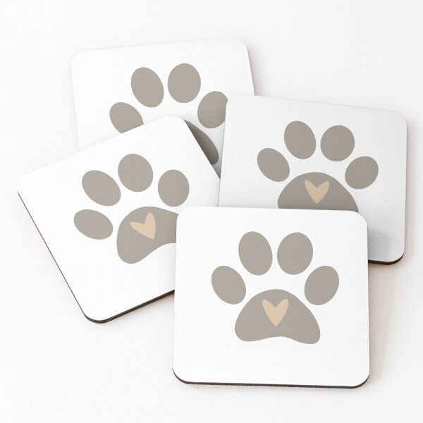 Item preview, Taupe Dog Paw Print designed and sold by tstarch.