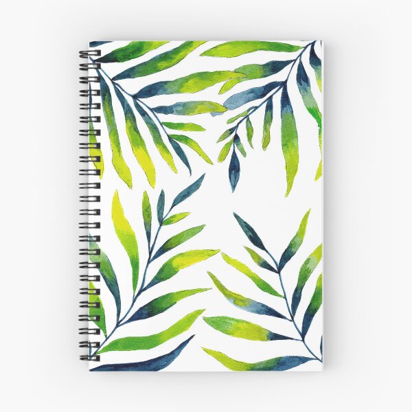 Item preview, Blue, Yellow and Green Fern Leaves in Watercolour designed and sold by Julie Pickering.