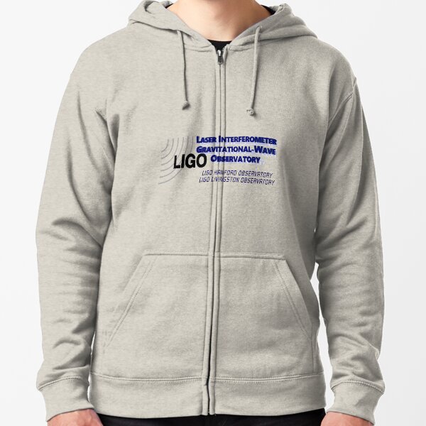 Logotipo del programa LIGO Sudadera con capucha y cremallera