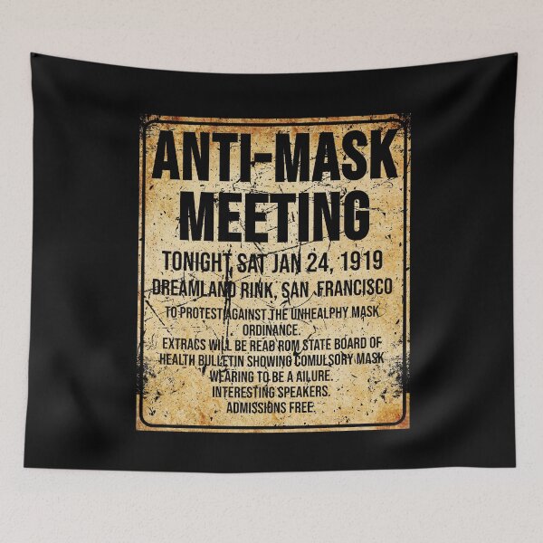 Item preview, Anti Mask Meeting San Francisco USA 1919 designed and sold by nyco.