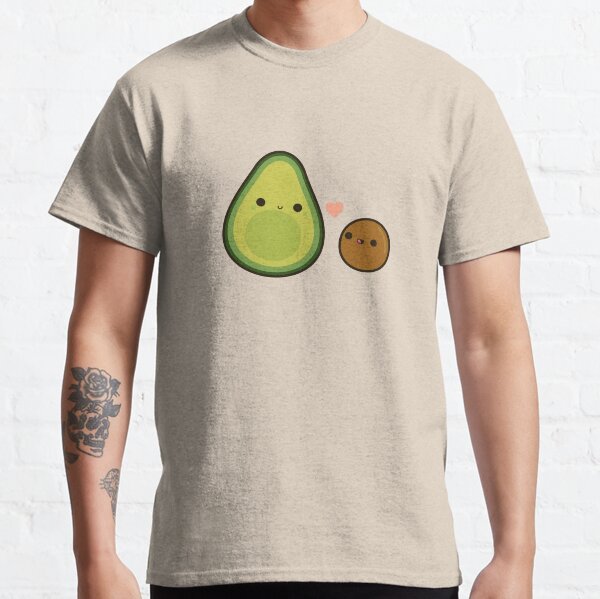 Cute avocado and stone Classic T-Shirt