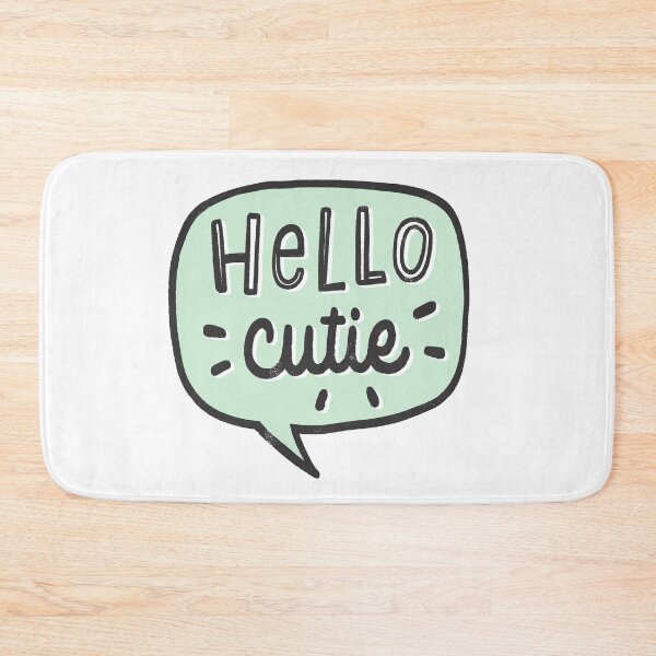 Item preview, Cute "Hello Cutie" hand lettering designed and sold by gamboling.