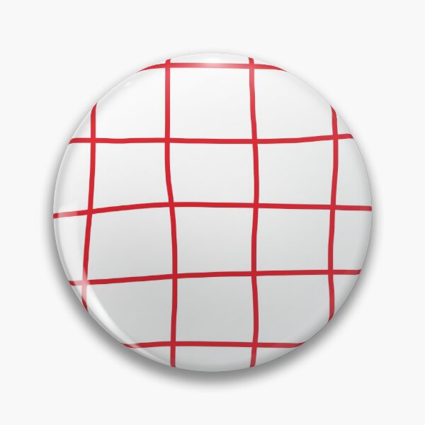 Item preview, Large Hand Drawn Grid (red/white) designed and sold by Design Minds Boutique.