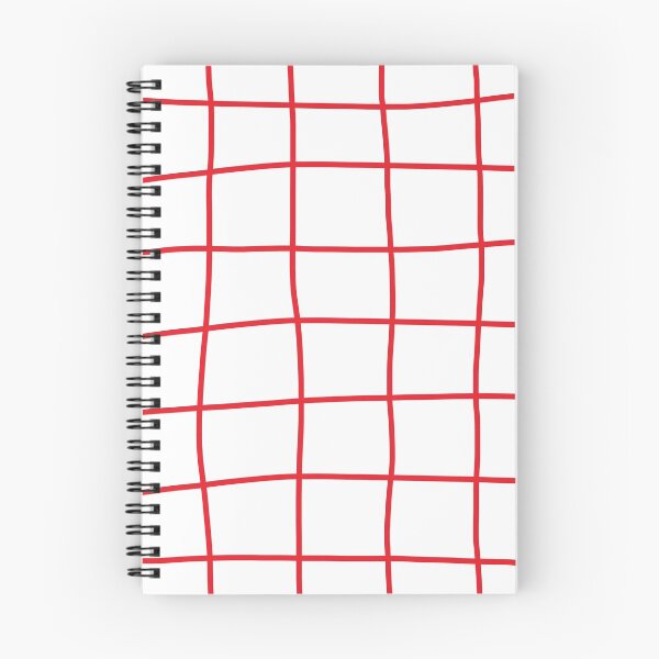 Item preview, Large Hand Drawn Grid (red/white) designed and sold by Design Minds Boutique.