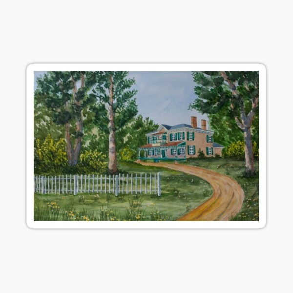 Vintage House Sticker