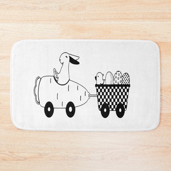 Item preview, Easter Rabbit Car designed and sold by customgiftstore.