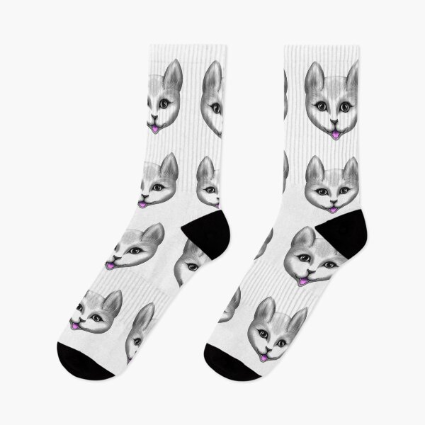 Item preview, painted fantasy white cat head designed and sold by nataliavavilina.