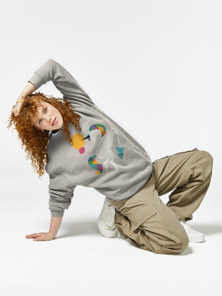 Thumbnail 6 of 7, Pullover Sweatshirt, To be a unicorn designed and sold by AndyWestface.