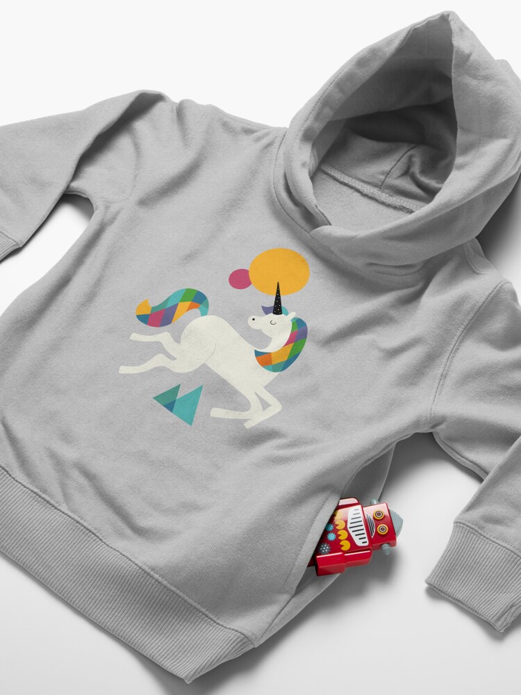 Thumbnail 4 of 5, Toddler Pullover Hoodie, To be a unicorn designed and sold by AndyWestface.