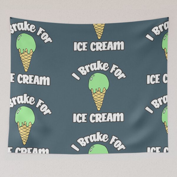 Item preview, I Break For Ice Cream - Green designed and sold by Chubuter.