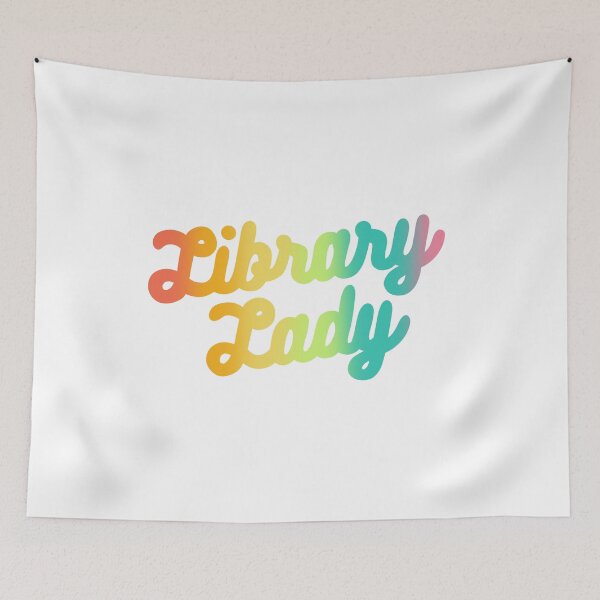 Item preview, Rainbow Library Lady designed and sold by WildeandCo.