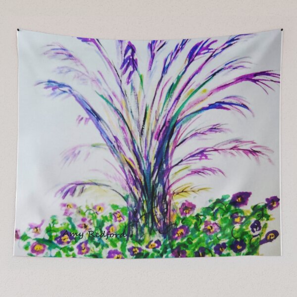 Item preview, Lavender and Purple Flowers designed and sold by amyredfordart.