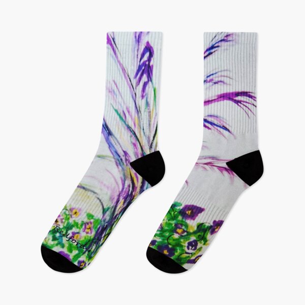 Item preview, Lavender and Purple Flowers designed and sold by amyredfordart.