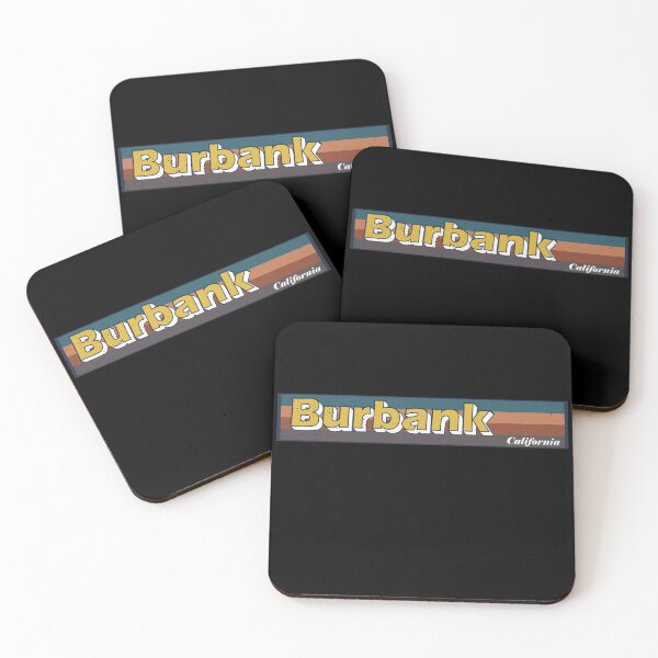 Item preview, Retro Burbank City California Vintage Sunset Gifts designed and sold by kalpanik_Rehana_Begum.