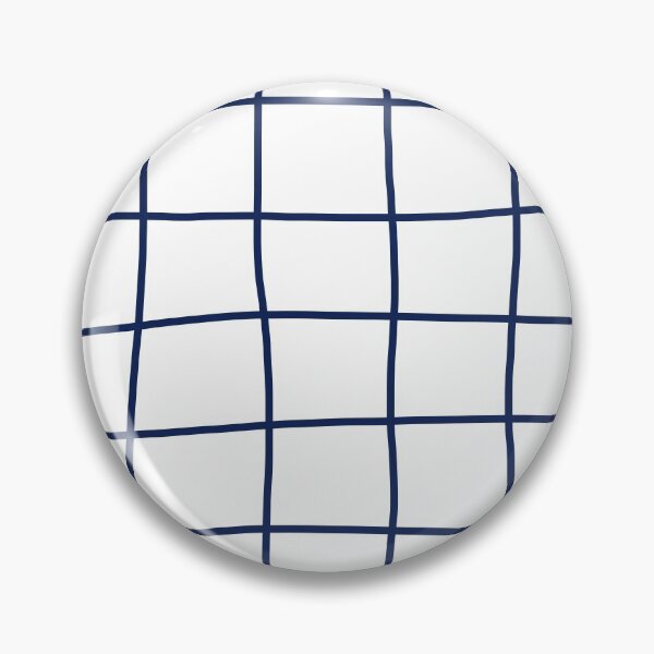 Item preview, Large Hand Drawn Grid (navy blue/white) designed and sold by Design Minds Boutique.