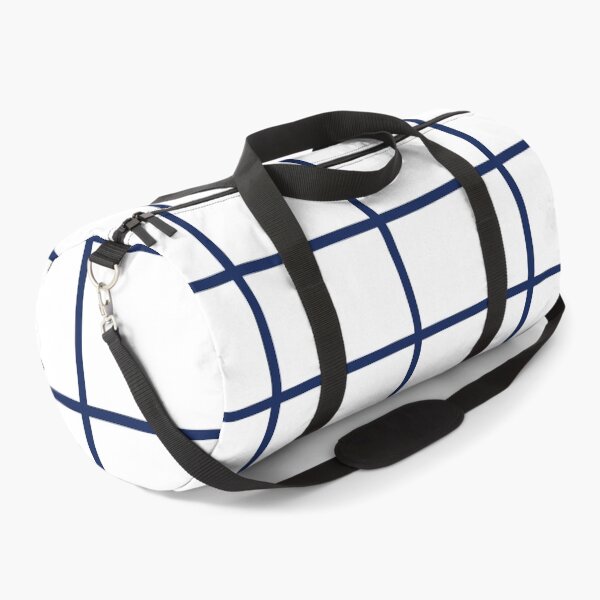 Item preview, Large Hand Drawn Grid (navy blue/white) designed and sold by Design Minds Boutique.