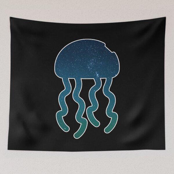 Item preview, starry jellyfish silhouette designed and sold by Bizarro23.