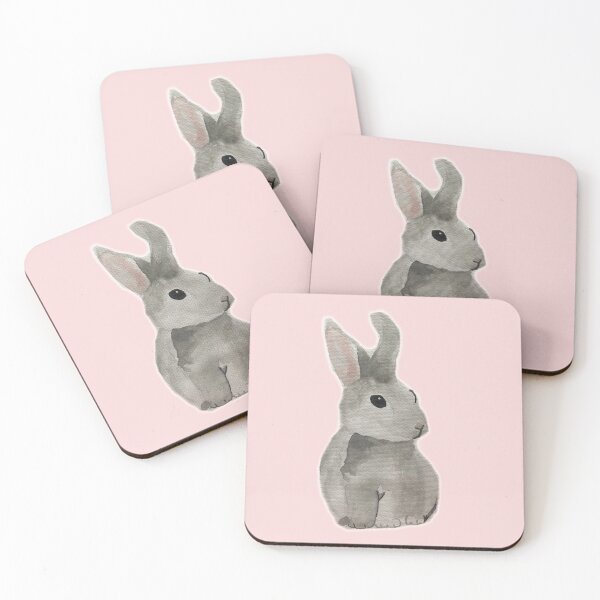 Item preview, Cute watercolor easter bunny pink orange bunny very cute watercolour rabbit Cute Bunny Rabbit Loaf designed and sold by WatercolorFun.