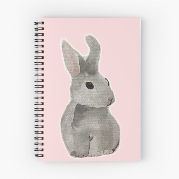Item preview, Lindo conejito de pascua de acuarela conejito rosa naranja muy lindo conejo de acuarela Lindo conejito Pan de conejo designed and sold by WatercolorFun.