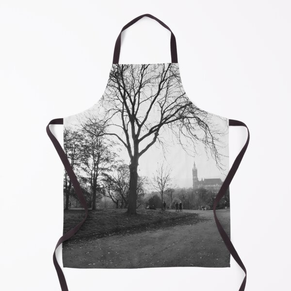 Item preview, Winter Evening in Kelvingrove Park (B&W) designed and sold by ElleElleDesigns.