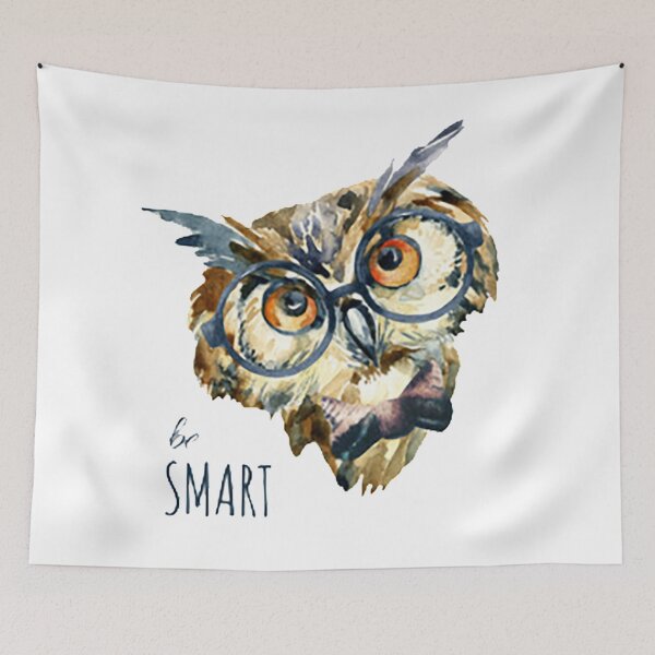 Item preview, Hipster owl in glasses designed and sold by OtterFactory.