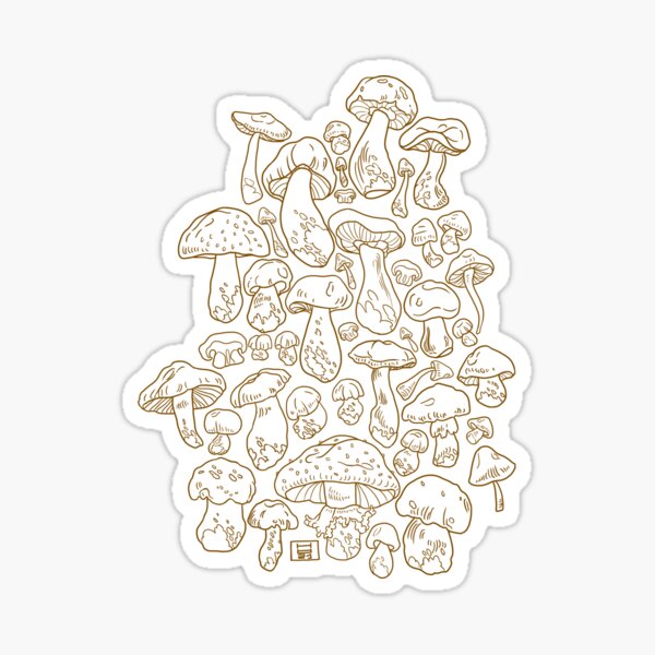 Item preview, Mushroom pattern designed and sold by Heliantus Annuus.