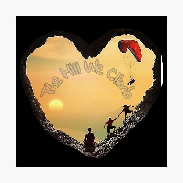Item preview, The Hill We Climb heart designed and sold by WEShop23.