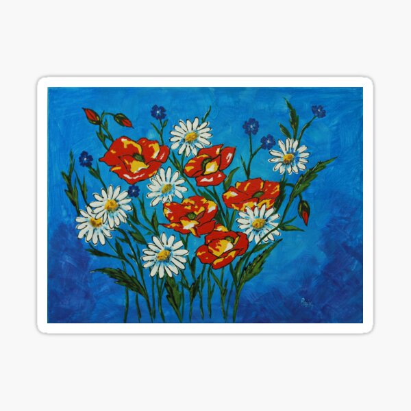 Bright Flowers Sticker