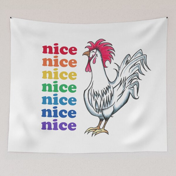 Item preview, Happy Rooster - Nice Cock Rainbow designed and sold by The White Bat.