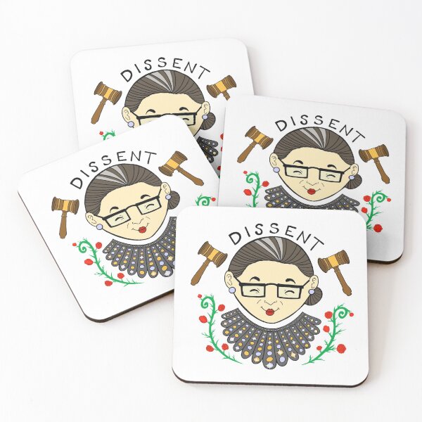 Aperçu de l'œuvre RBG - Emblème de collier de dissidence Ruth Bader Ginsberg créée et vendue par FrancesFoxglove.