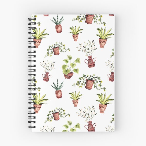 Item preview, Houseplants watercolor Pattern designed and sold by RubatoArts.