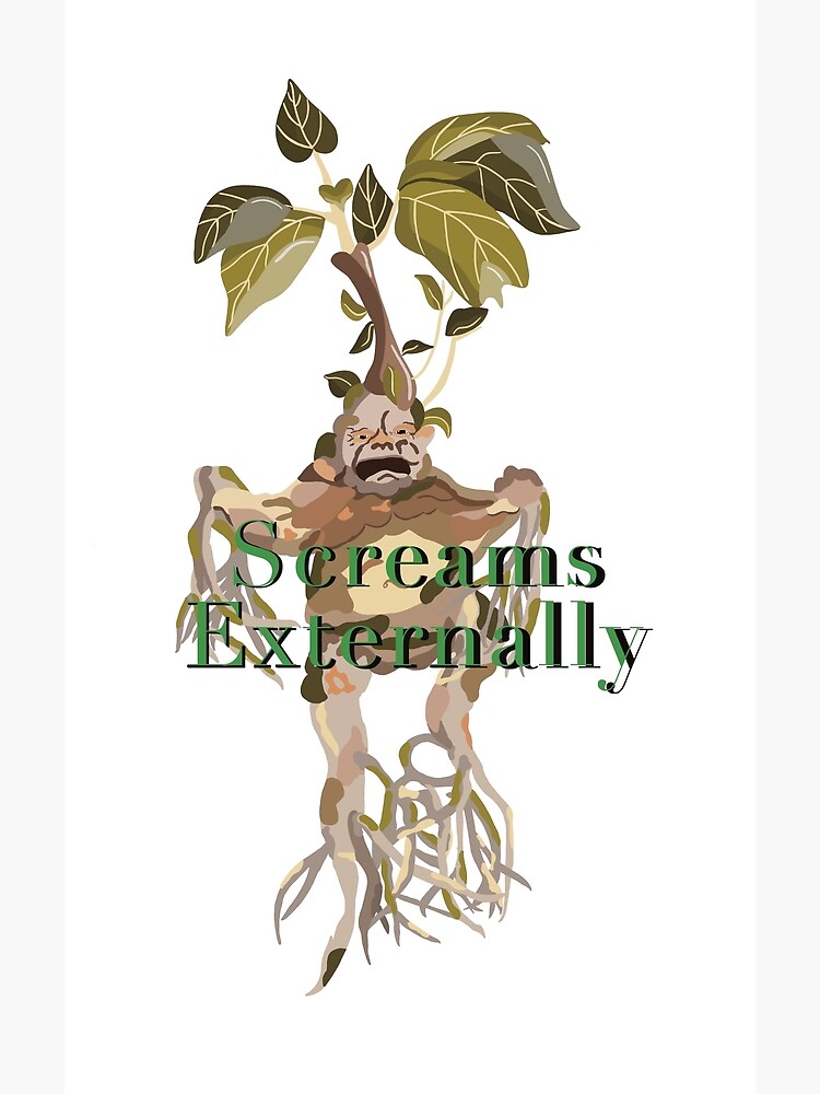 Mandrake Roots Hand Drawn Character Stock Illustration - Download