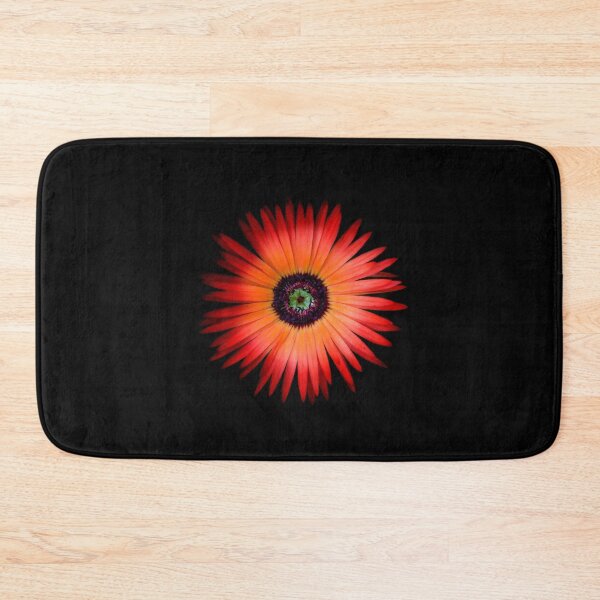 Item preview, Bright Orange Flower on Black designed and sold by KRBailey.