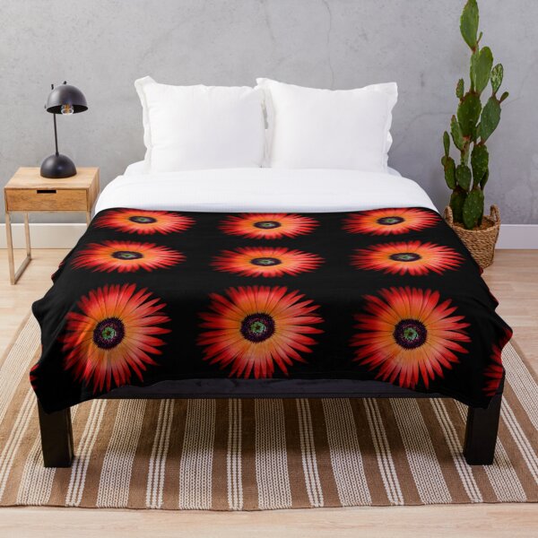 Item preview, Bright Orange Flower on Black designed and sold by KRBailey.