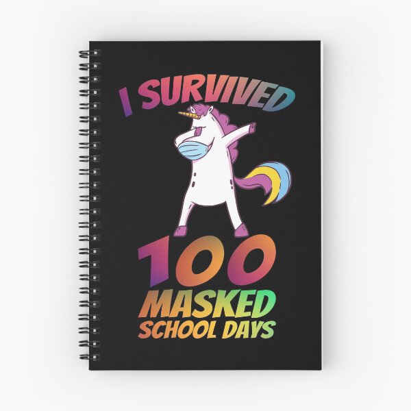 Item preview, I Survived 100 Masked School Days Dabbing Unicorn designed and sold by leofel.