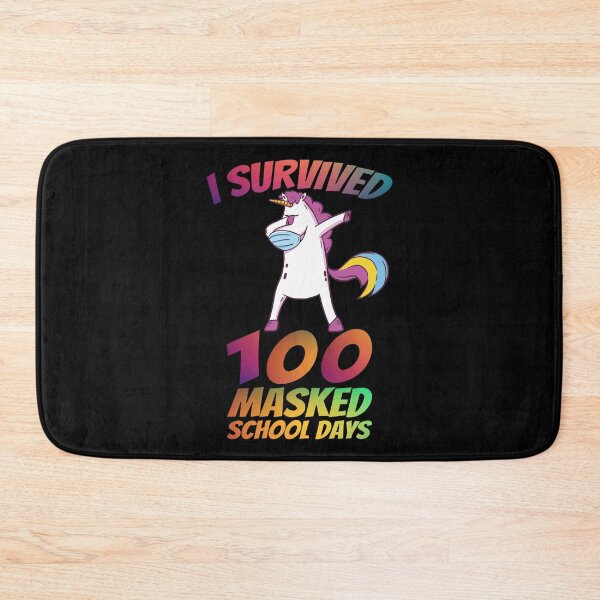 Item preview, I Survived 100 Masked School Days Dabbing Unicorn designed and sold by leofel.